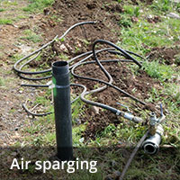 Groundwater remediation - Air sparging